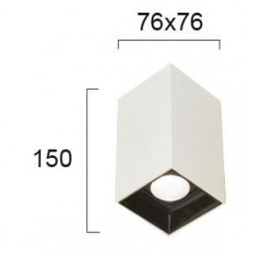 Σποτ Οροφής LED 12W 3000k Λευκό Glam 4240500 VIOKEF