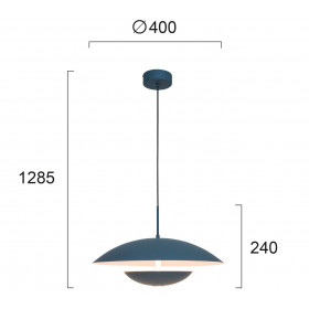 Φωτιστικό LED 16W 3000k Γκρι Και Λευκό Monica 4242201 VIOKEF