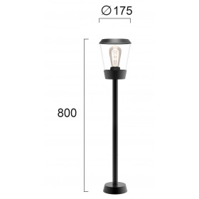 Φωτιστικό Κολώνα E27 Ανθρακί Sirio 4242700 VIOKEF
