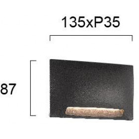 Απλίκα LED 3W 3000k Ανθρακί Mode 4243201 VIOKEF