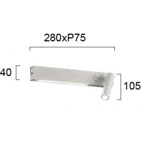 Απλίκα LED 9W 3000K Λευκό Molly 4243500 VIOKEF