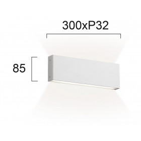Απλίκα LED 12W 3000k Λευκό Hugo 4243600 VIOKEF