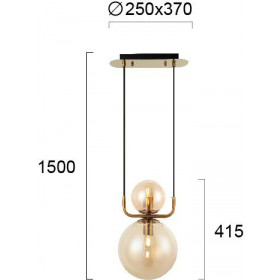 Φωτιστικό Μονόφωτο E27 Χρυσό Mira 4246101 VIOKEF