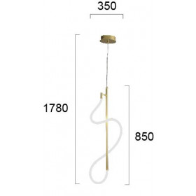 Φωτιστικό LED 30W 3000k Χρυσό Annete 4251300 VIOKEF