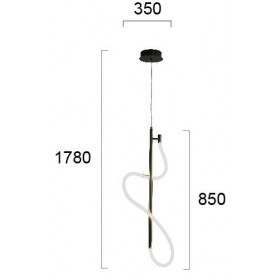 Φωτιστικό LED 30W 3000k Μαύρο Ariana 4251301 VIOKEF