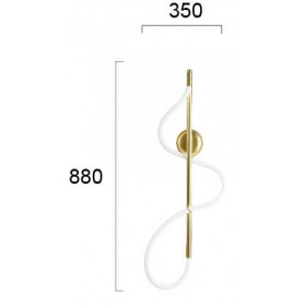 Απλίκα LED 30W 3000k Χρυσό Και Λευκό Annete 4251400 VIOKEF