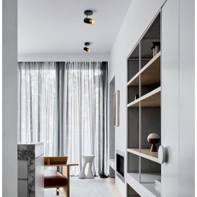 Σπότ Επίτοιχο GU10 Μαύρο Και Χρυσό Ziggy 4252400 VIOKEF