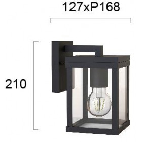 Απλίκα E27 Μαύρο Keros 4254900 VIOKEF