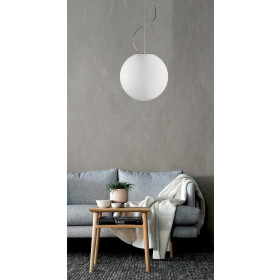 Φωτιστικό Μονόφωτο E27 Νίκελ Και Λευκό Luna 425600Π VIOKEF