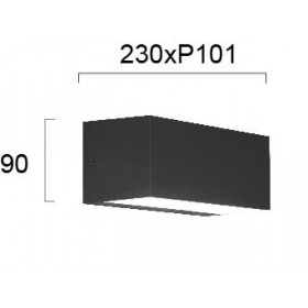 Απλίκα LED 13W 3000k Ανθρακί Amelia 4257100 VIOKEF