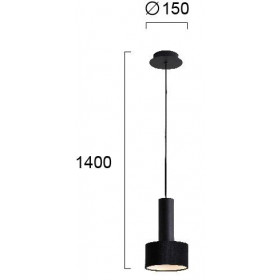 Φωτιστικό Μονόφωτο GU10 Μαύρο Arietta 4258301 VIOKEF