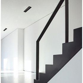 Σπότ Χωνευτό Πεντάφωτο LED 11W 3000K Μαύρο Σταθερό Aden 4260700 VIOKEF