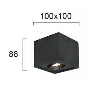 Σποτ Οροφής GU10 Μαύρο Arion 4260901 VIOKEF