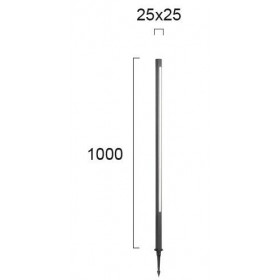 Φωτιστικό Κήπου LED 15W 3000k Με Καρφί Ανθρακί Liam 4262400 VIOKEF