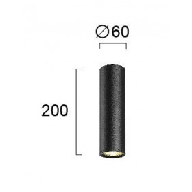 Σπότ Οροφής GU10 Μαύρο Ballet 4265000 VIOKEF