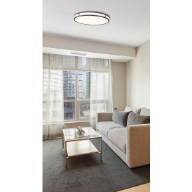 Πλαφονιέρα LED 40W 3000k Λευκό Και Καφέ Piedro 4266600 VIOKEF