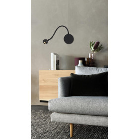 Απλίκα LED 3.3W 3000k Μαύρο Sebastian 4270900 VIOKEF