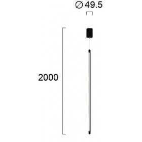 Φωτιστικό LED 13.6W 3000k Μαύρο Speed 4272700 VIOKEF