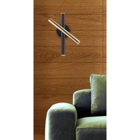 Απλίκα LED 16W 3000k Μαύρο Και Χρυσό Ballet 4272900 VIOKEF