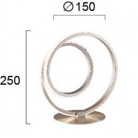 Πορτατίφ LED 12W 3000k Ασημί Cort 4275700 VIOKEF