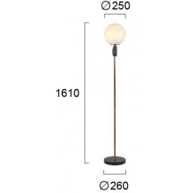 Φωτιστικό Δαπέδου E27 Μαύρο Polly 4276000 VIOKEF