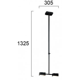 Φωτιστικό LED 13W 3000k Μαύρο Nosto 4276500 VIOKEF