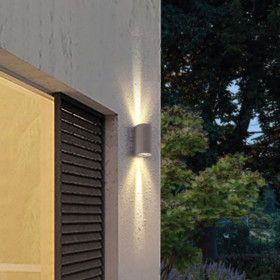 Απλίκα 2x35W GU10 Γκρι Kithnos 4277200 VIOKEF