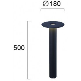 Φωτιστικό Κολώνα LED 10W 3000K Ανθρακί Kea 4277800 VIOKEF