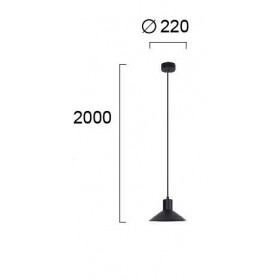 Φωτιστικό LED 5.6W 3000k Μαύρο Forma 4280800 VIOKEF