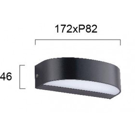 Απλίκα LED 8W 3000k Ανθρακί Sifnos 4282800 VIOKEF