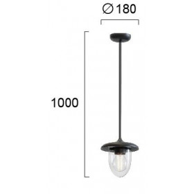 Φωτιστικό Μονόφωτο E27 Ανθρακί Merline 4284700 VIOKEF