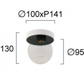 Απλίκα LED 4W 3000k Λευκό Factory 4288000 VIOKEF
