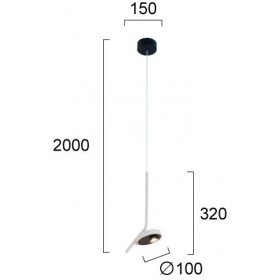 Φωτιστικό LED 7W 3000k Λευκό Factory 4288100 VIOKEF