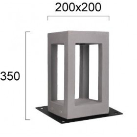 Φωτιστικό Κολώνα LED 6W 3000K Τσιμέντο Fasma 4290700 VIOKEF