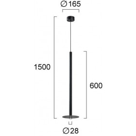 Φωτιστικό LED 6W 3000k Μαύρο Charisma 4290800 VIOKEF