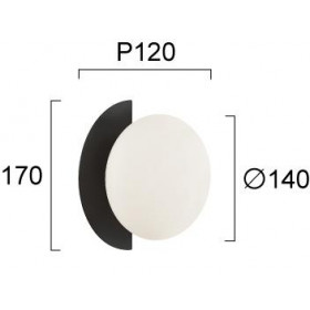 Απλίκα G9 Λευκό Και Μαύρο Darcy 4292000 VIOKEF