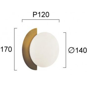 Απλίκα G9 Λευκό Και Χρυσό Darcy 4292001 VIOKEF