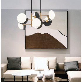 Φωτιστικό Εξάφωτο G9 Μαύρο Και Χρυσό Darcy 4292200 VIOKEF