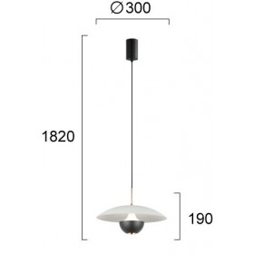 Φωτιστικό LED 9W 3000k Λευκό Και Γκρι Valia 4292300 VIOKEF