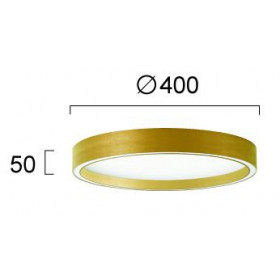 Πλαφονιέρα LED 30W 3000k-4000k Χρυσό Vanessa 4292701 VIOKEF
