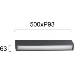 Απλίκα LED 21W 3000k Ανθρακί Verona 4293600 VIOKEF