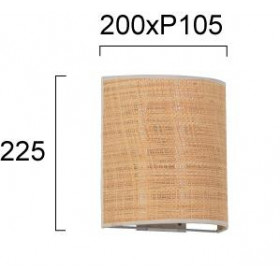Απλίκα E27 Φυσικό Και Λευκό Amanda 4297000 VIOKEF