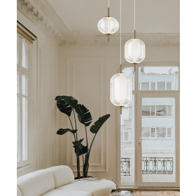 Φωτιστικό LED 20W 3000k Μπρονζέ Και Διάφανο Pellucid 4297700 VIOKEF