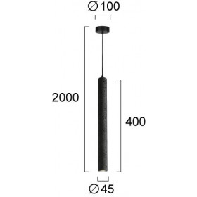 Φωτιστικό LED 7W 3000k Μαύρο Leonard 4301001 VIOKEF