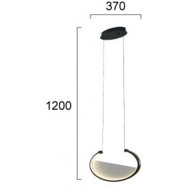Φωτιστικό LED 21W 3000k Μαύρο Adele 4302000 VIOKEF