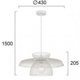 Φωτιστικό Μονόφωτο E27 Λευκό Maronti 4304500 VIOKEF