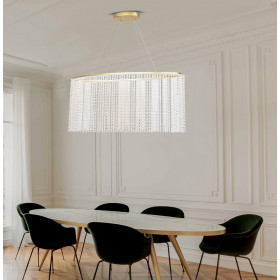 Φωτιστικό LED 38W 3000k Χρυσό Και Διάφανο Sol 4306300 VIOKEF