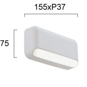 Απλίκα LED 3W 3000k Λευκό Seren 4309300 VIOKEF