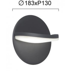 Απλίκα LED 16W 3000k Ανθρακί Letty 4309400 VIOKEF