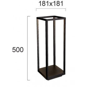 Φωτιστικό Κολώνα LED 10W 3000k Ανθρακί Nat 4309600 VIOKEF